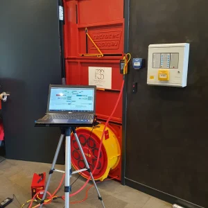 Retrotec cihazıyla oda sızdırmazlık testi